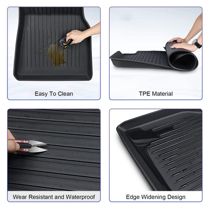 Premium All-Weather Floor Mats for Tesla Model 3 (2021-2023) – TPE 3PCs or 6PCs Set