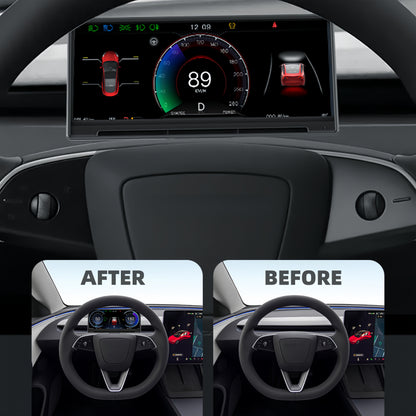 9" Curved Dashboard Monitor with CarPlay, Android Auto, Front Camera & OTA – Fits 2021-2023 Model 3 / 2021-2024 Model Y