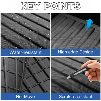 Precision-Fit All-Weather Rear Trunk Liners for Tesla Model 3 2024+ Highland