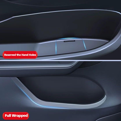 Side Door Storage Organizer for Model Y Juniper 2025+ TPE All-Weather Door Pocket Insert