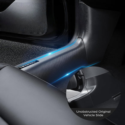 Carbon Fiber Door Sill Protectors for Model 3 Highland (5-Seater Only)