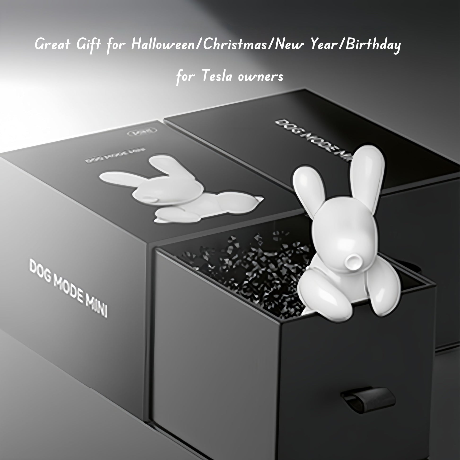 Adorable mini dog figurine accessory perfect for Tesla owners who enjoy cute interior accents and pet-themed décor