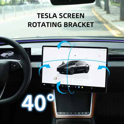 Aluminum alloy rotating screen bracket built for the 2025 Model Y Juniper, offering durability, stability, and premium construction