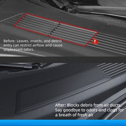 Custom fit air vent grille cover for Tesla Model 3 Highland ensuring factory-style fit and smooth airflow
