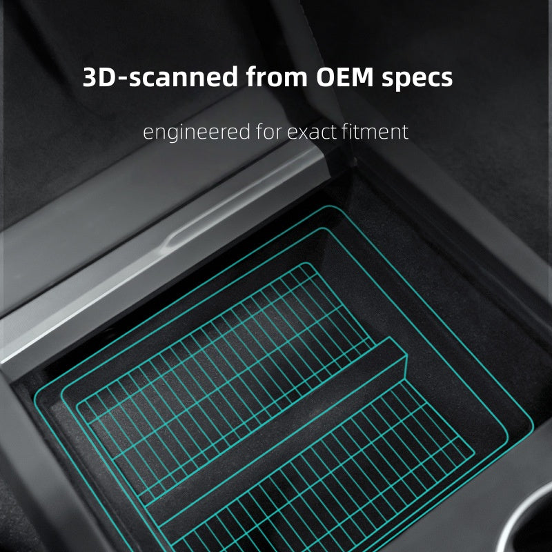 Durable, scratch-resistant console tray built to withstand daily use while maintaining structural integrity and finish
