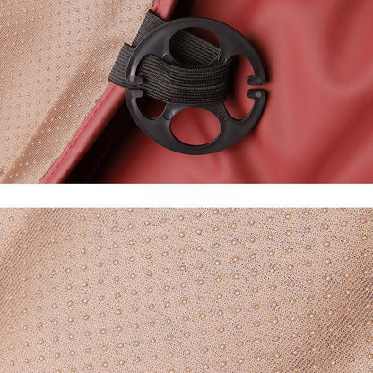 Quick-install car seat cushion with adjustable straps, compatible with all car models and seat types