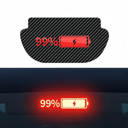 Easy clip-on installation for Tesla Model Y brake light cover, no drilling or tools required.