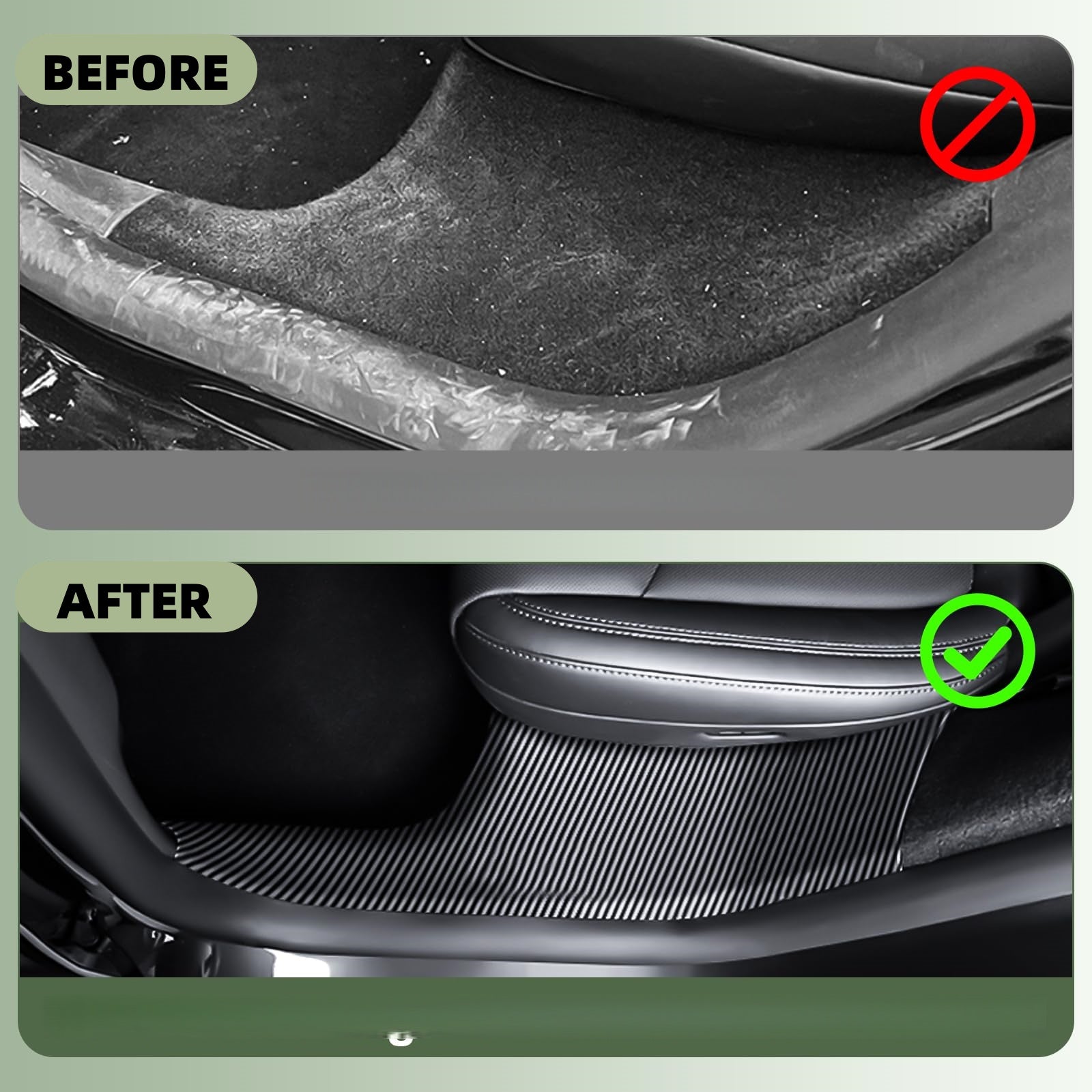 Easy-install carbon fiber door sill guard accessory for Tesla Model 3 Highland, providing long-lasting and stylish protection