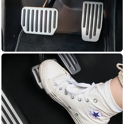 Easy no-drill installation pedal covers that slide securely onto Tesla Model 3 and Model Y pedals in minutes