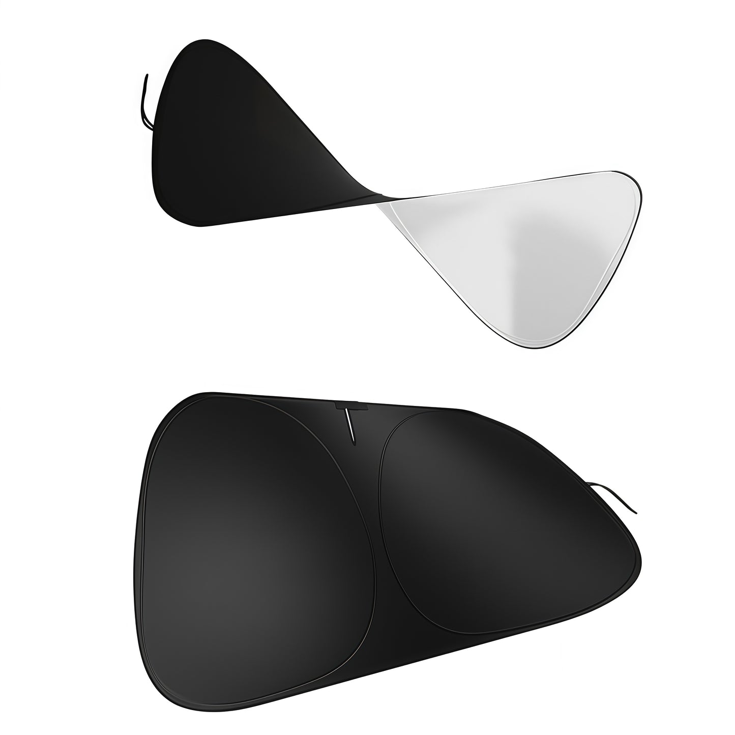 Heat insulation car sunshade made with titanium silver coating reduces temperature and improves driving comfort