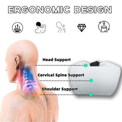 Luxury leather neck pillow adds a stylish and functional upgrade to car interiors while improving posture