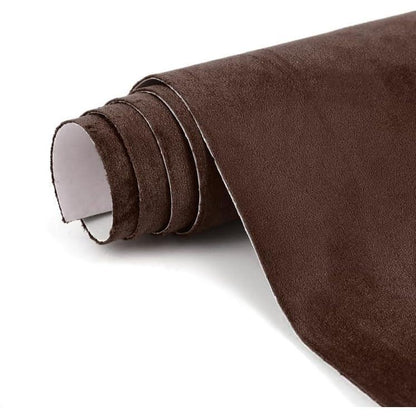 Luxury suede wrap film used for restoring worn car interiors with a modern soft finish