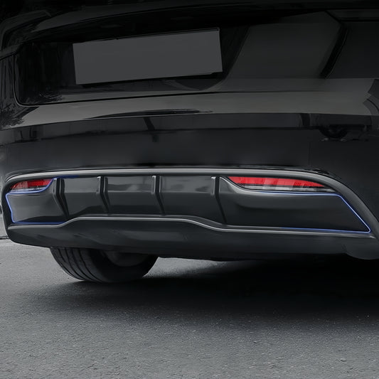 Tailored-fit rear diffuser for Model 3 Highland providing aerodynamic performance and stylish rear profile enhancement