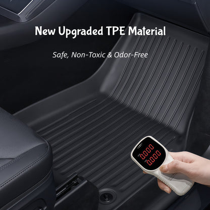 3 piece all weather floor mat set for Tesla Model Y offering durable daily driving protection