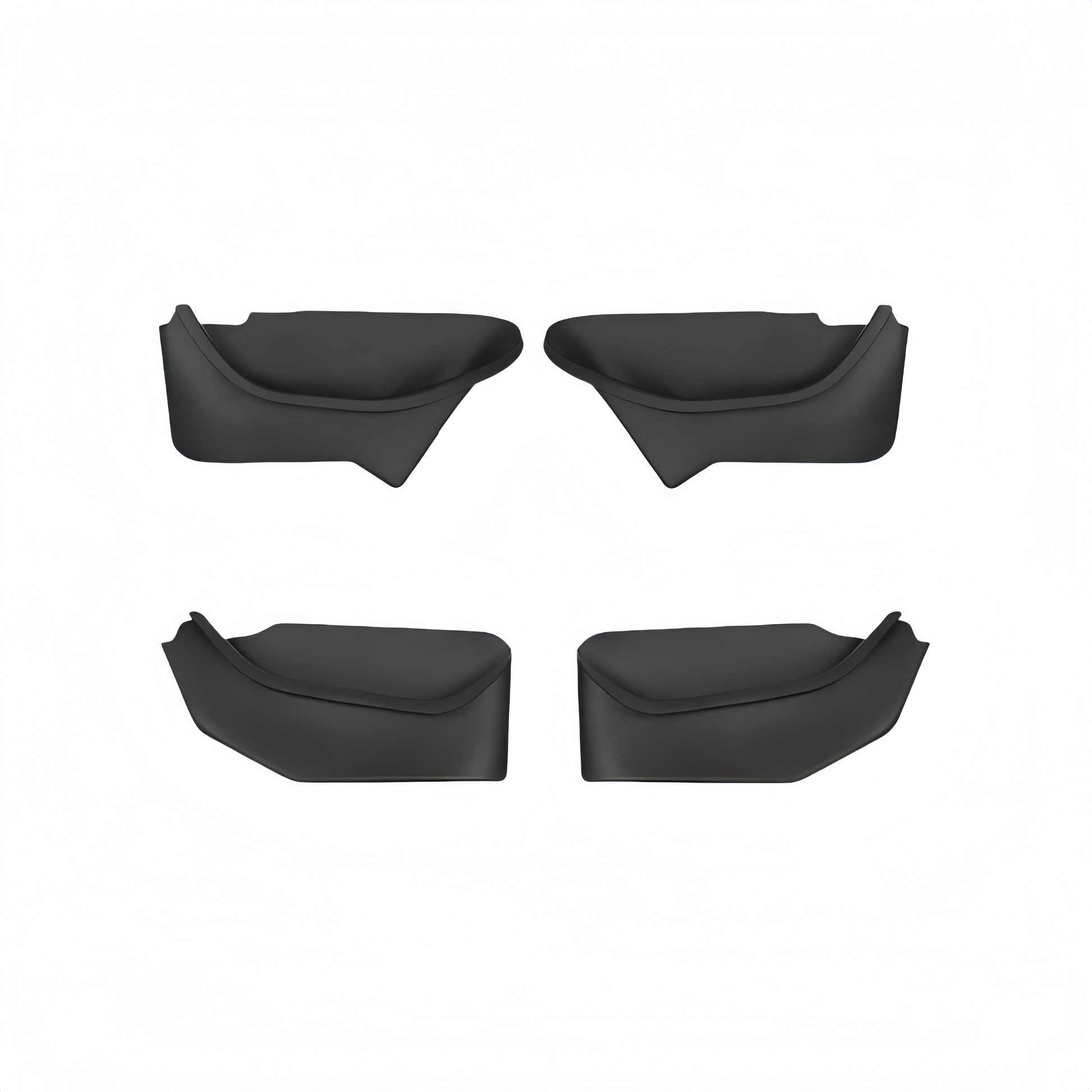 Custom-fit side door storage organizer for Model Y Juniper 2025+, made from durable TPE to provide all-weather pocket storage