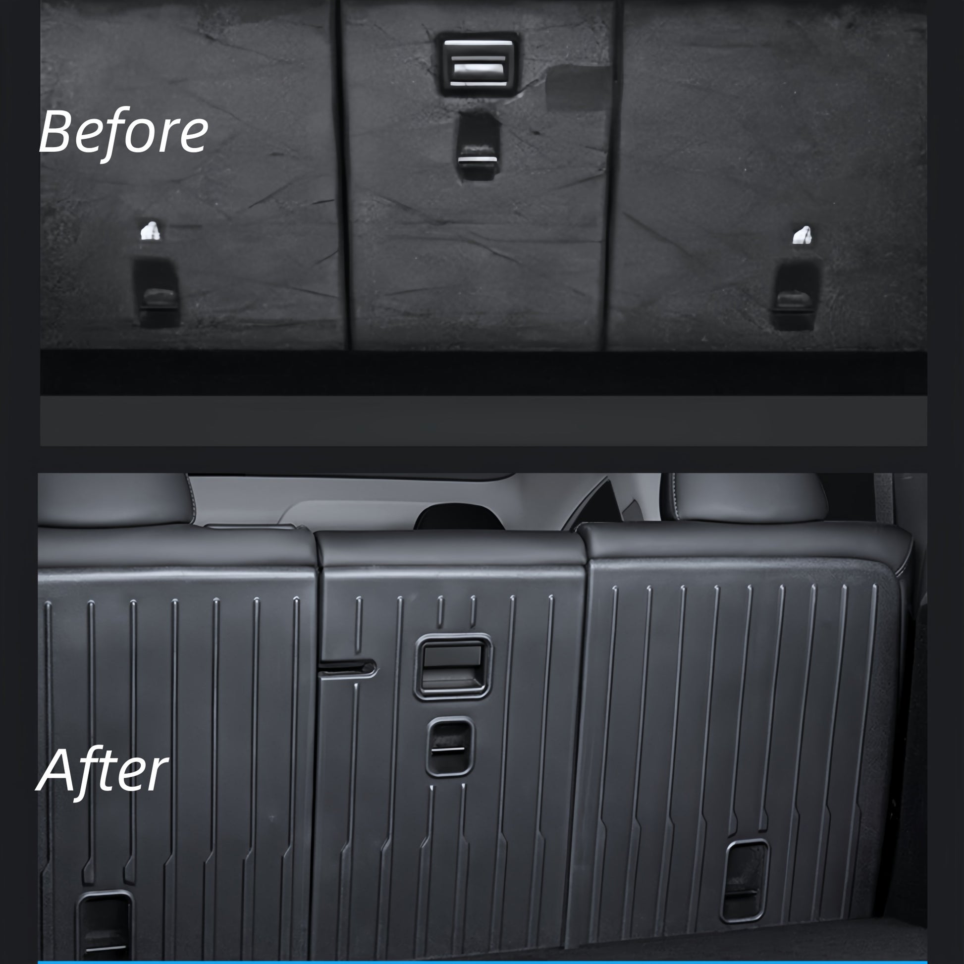 All-weather backrest cover for the Model Y Juniper, blocking dust, snow, and spills with raised-edge TPE construction