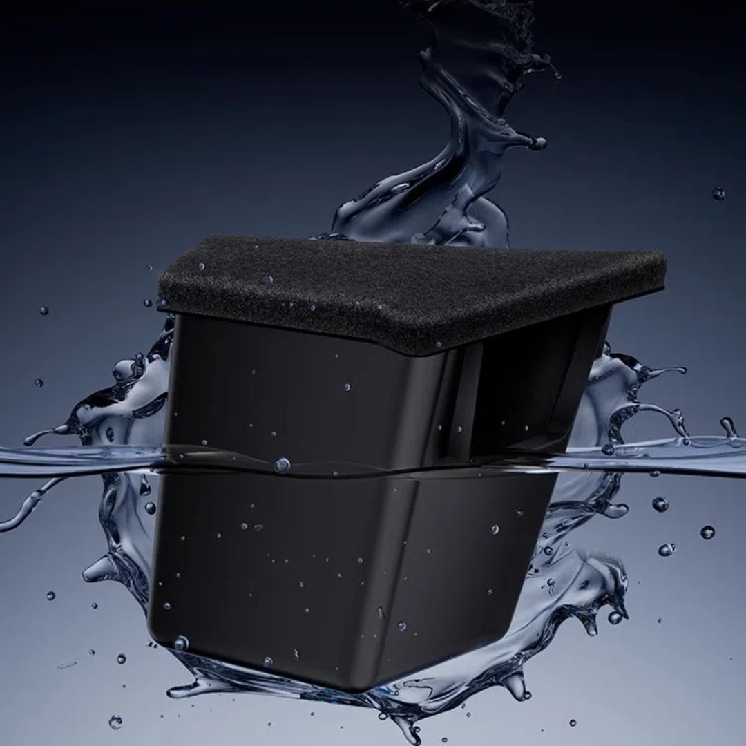 Storage bin specifically designed for the hidden side compartment in the 2025 Tesla Model Y Juniper 5-seat configuration