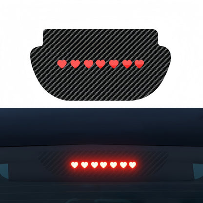 Tesla Model Y tail light decal available in multiple styles for personalized rear design.