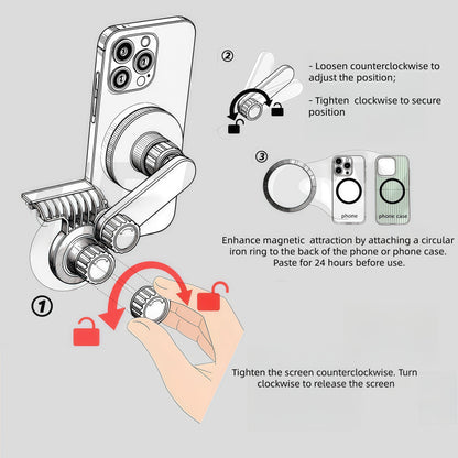 Non-damaging Tesla screen mount phone holder installs easily without drilling or adhesive residue