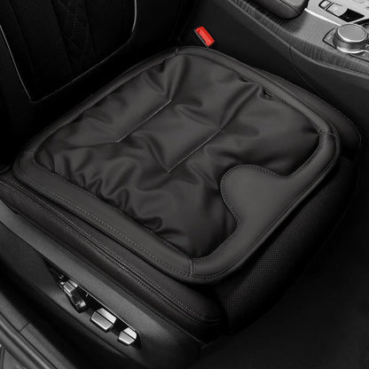 Non-slip car seat cushion with secure adjustable straps for easy installation without tools