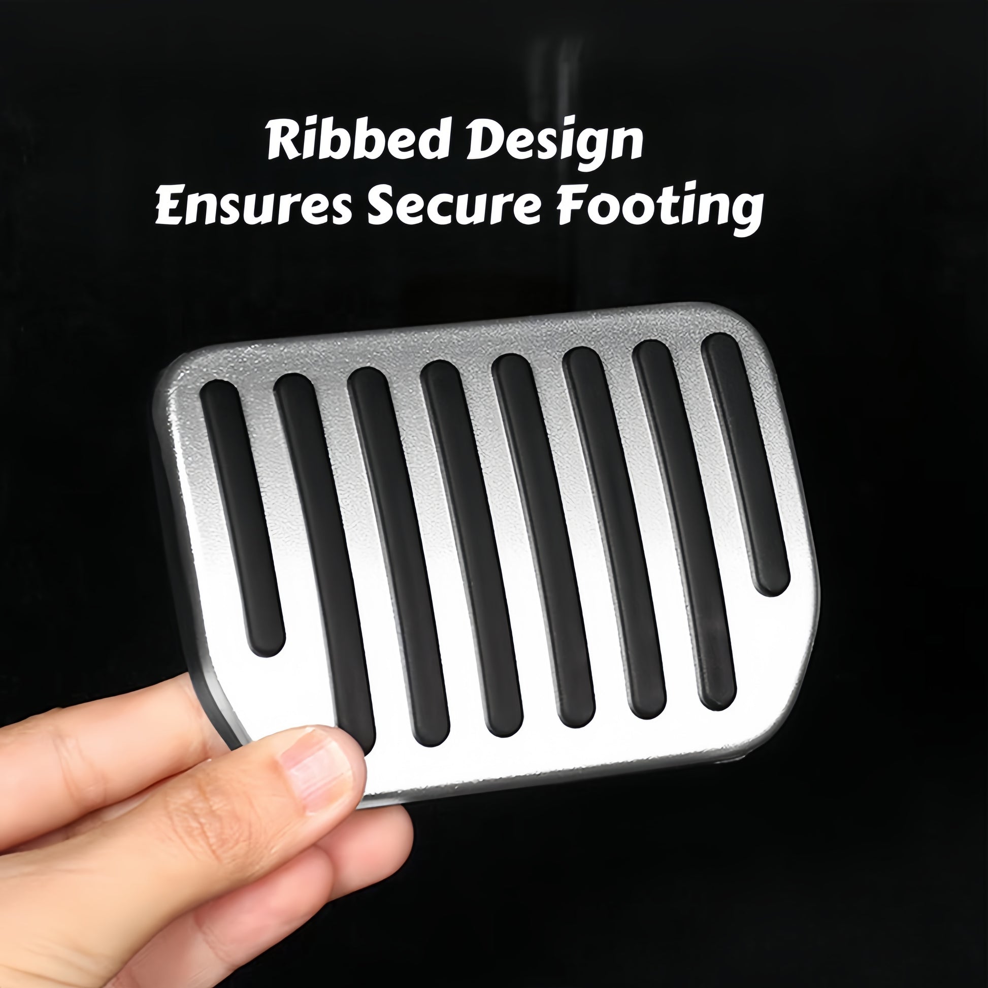 Scratch-resistant aluminum pedal covers designed to upgrade the interior style of Tesla Model 3 and Model Y