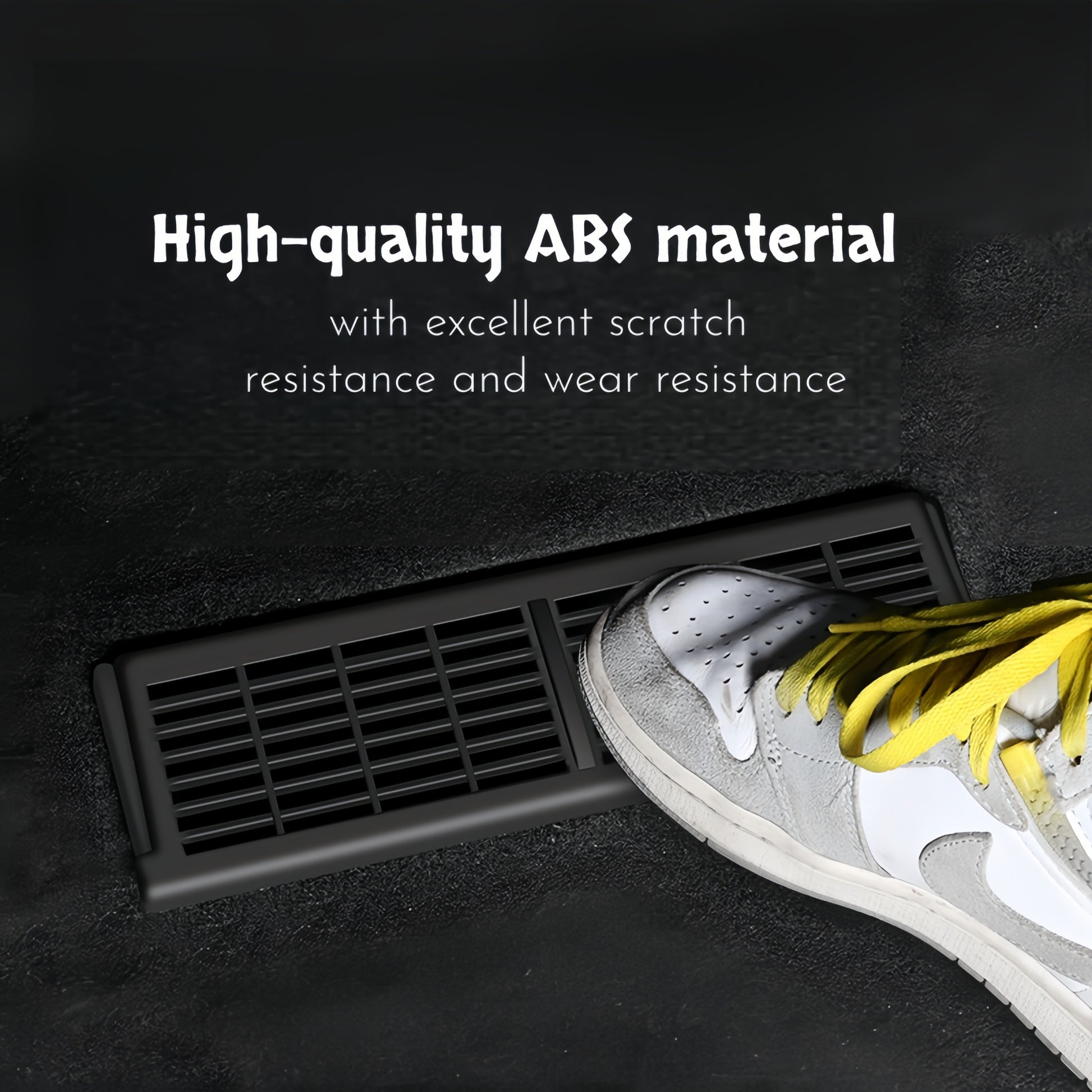 Smooth edge rear air vent cover protects Model Y interior trim from scratches while enhancing cabin safety