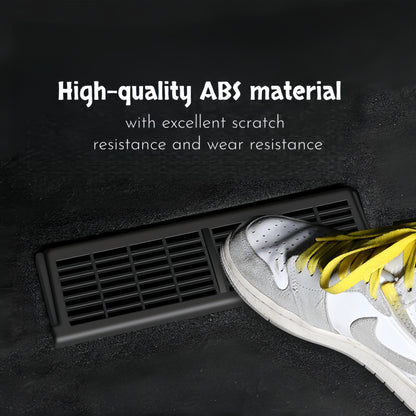 Smooth edge rear air vent cover protects Model Y interior trim from scratches while enhancing cabin safety