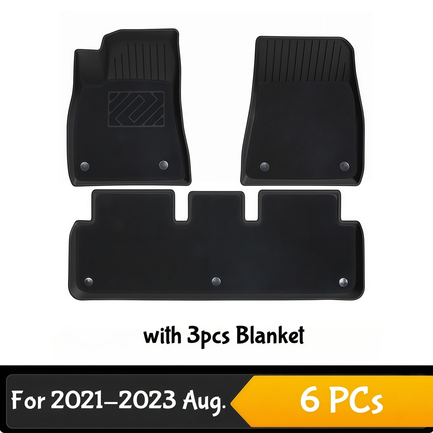 Tesla Model 3 custom floor mats with easy installation and secure factory style fit