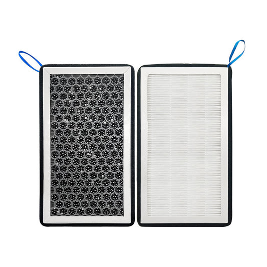High-efficiency activated carbon cabin air filter replacement for Tesla Model 3, Model Y, and Highland models with upgraded HEPA-quality filtration