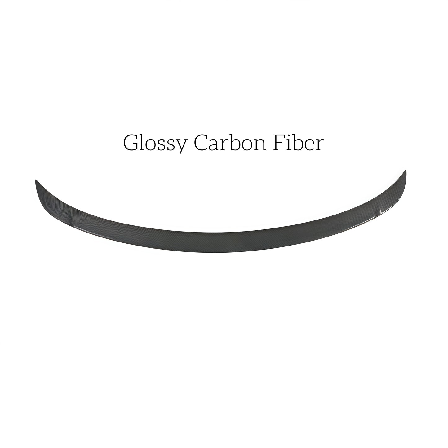 Gloss carbon look ABS spoiler wing for Tesla Model Y 2025, improving airflow, stability, and aggressive rear styling