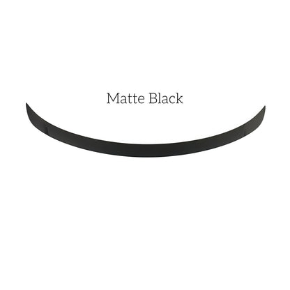 Matte black ABS rear spoiler for Tesla Model Y 2025 Juniper, providing aerodynamic performance and clean factory-style finish