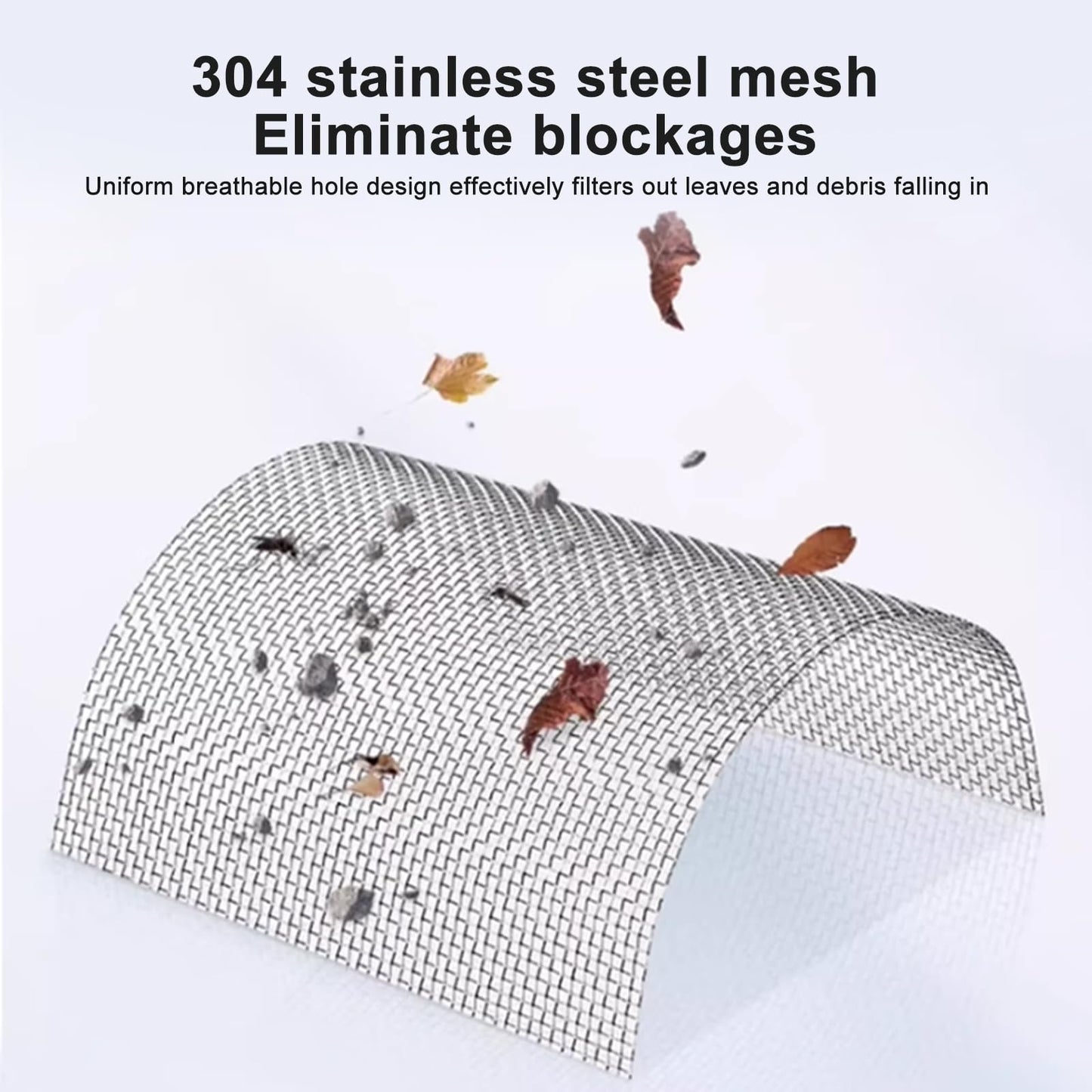 Close-up of stainless steel mesh grille air intake cover for Tesla Model Y, offering durable protection and smooth airflow.