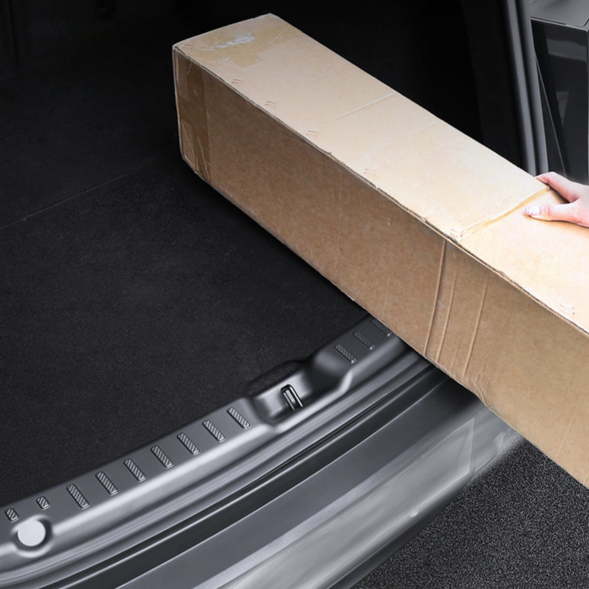 TPE cargo protection mat for Tesla Model Y 2025 Juniper, shields from scratches, dirt, and spills