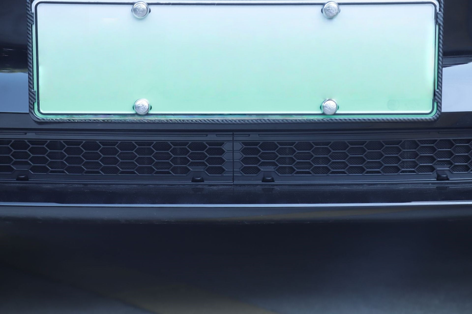 Seamless and secure fit of the front grille mesh insert for 2025 Tesla Model Y Juniper ensures OEM-like appearance