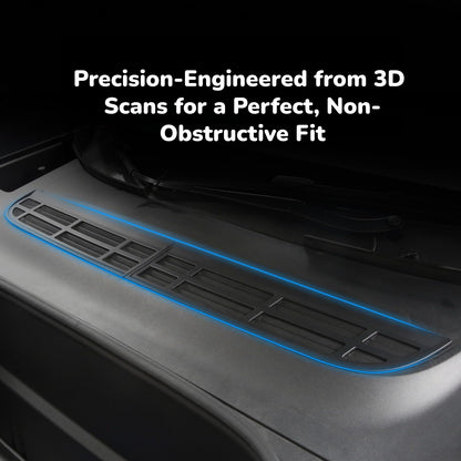 Easy, non-destructive installation of Tesla Model Y Juniper air vent cover, secure fit without glue or drilling.