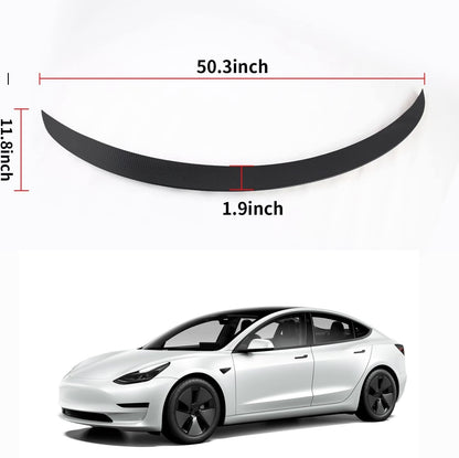 Performance upgrade ABS trunk lip spoiler for Tesla Model Y 2025, providing smoother airflow and enhanced rear-end styling