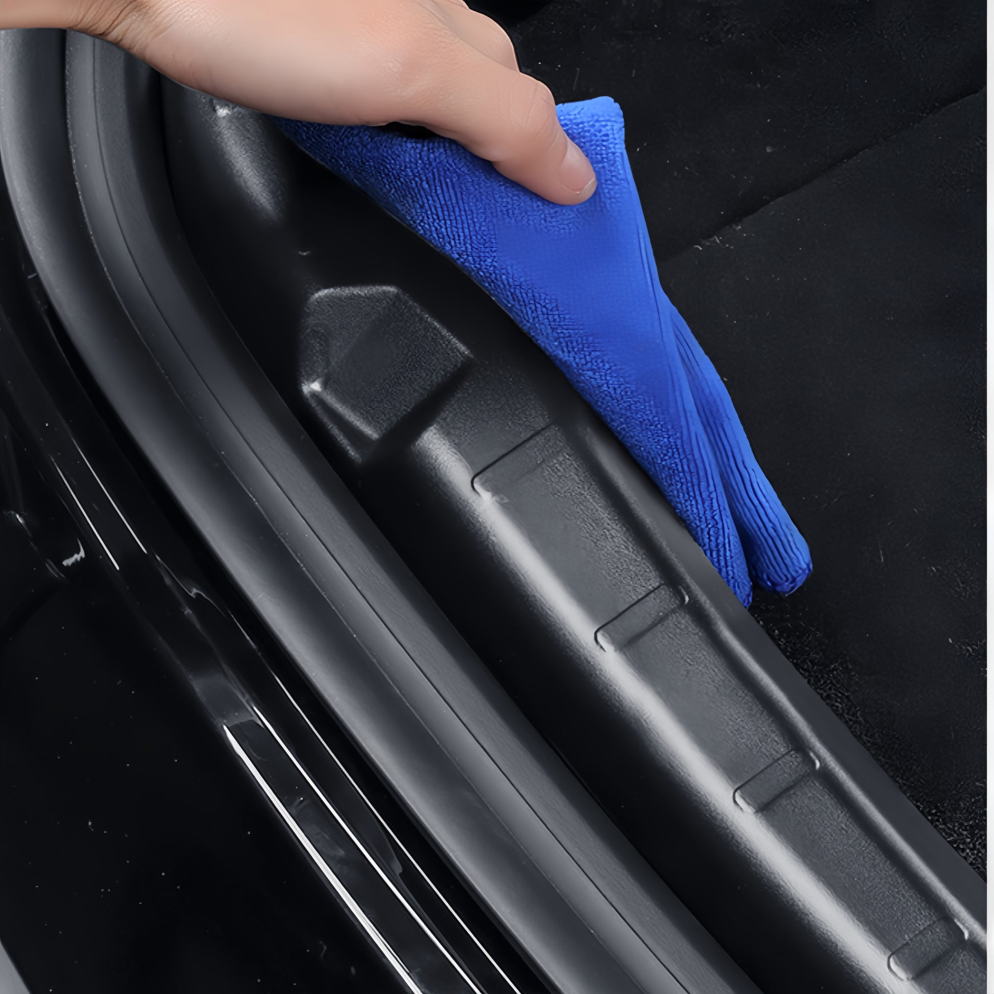 Anti-scratch TPE trunk mat for Tesla Model Y 2025, prevents cargo damage and maintains pristine finish