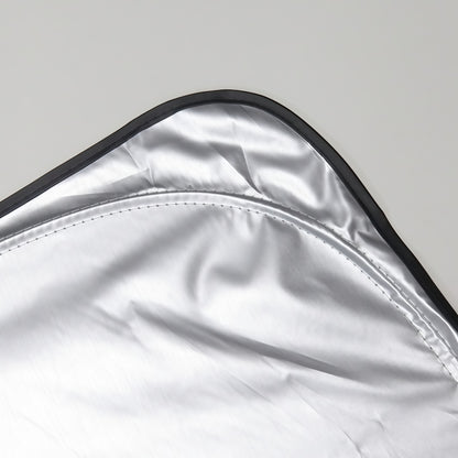 Tesla windshield sunshade with reinforced frame structure ensuring stable fit and full windshield coverage