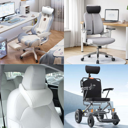 Universal fit car neck pillow suitable for SUVs, sedans, and trucks, offering consistent support for all seat types