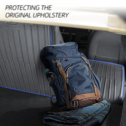Waterproof TPE backrest cover custom-designed for the 2024–2025 Tesla Model 3 5-seater, resisting stains, spills, and pet hair