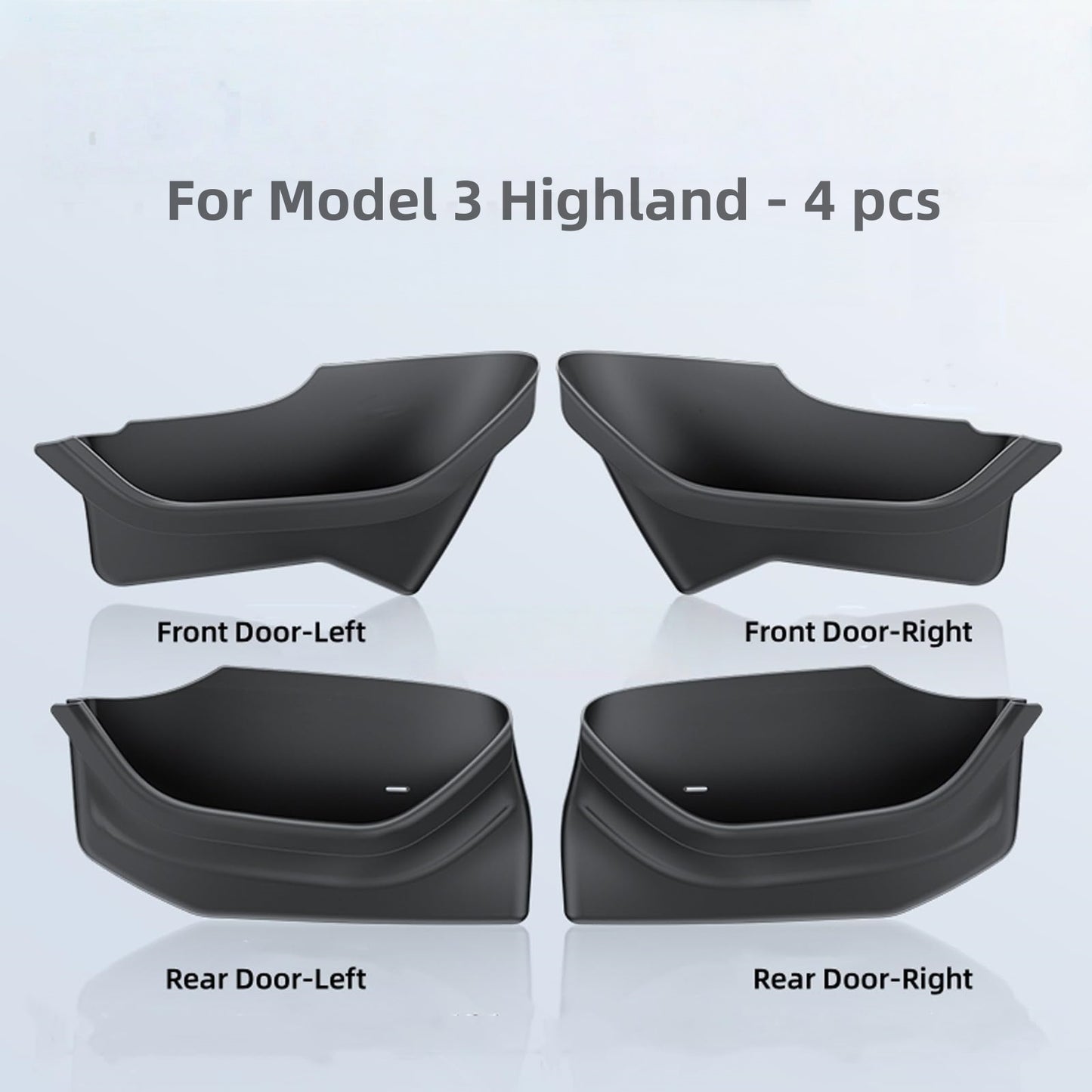Waterproof TPE door storage compartment for Model 3 2024, offering durable everyday use and simple maintenance